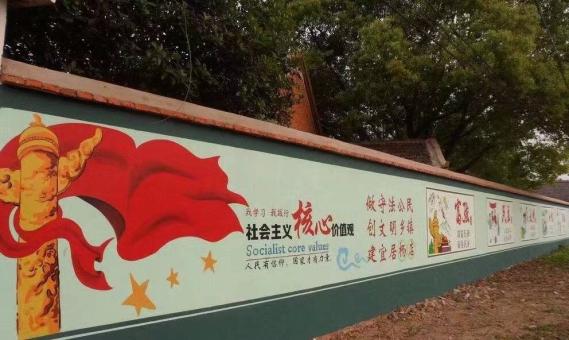 蓬溪墙体广告之彩绘