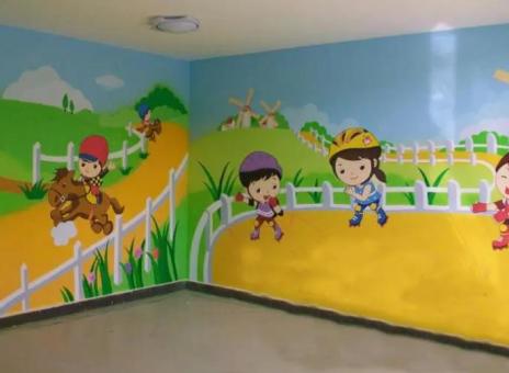 蓬溪幼儿园墙体彩绘制作流程及注意事项