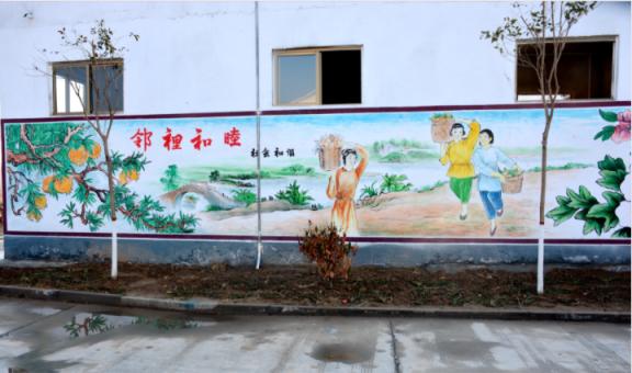 蓬溪乡镇文化墙 乡风文明焕发新活力
