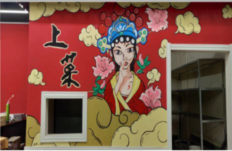 蓬溪墙体彩绘的发展和应用